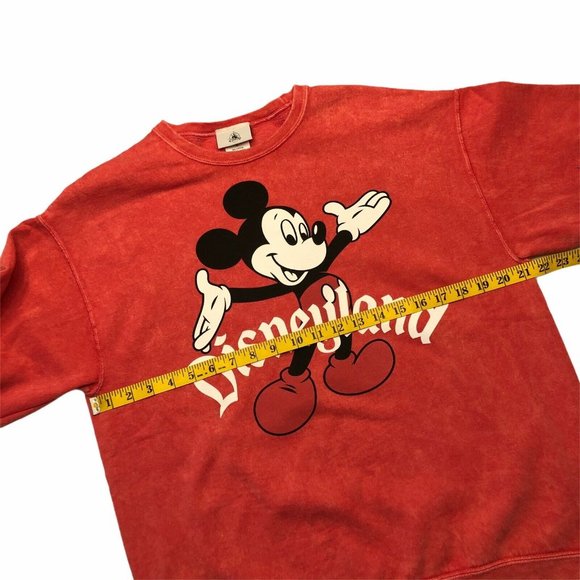 Disneyland Red Retro Mickey Sweatshirt Pullover L - Picture 3 of 7